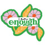 I am enough affirmation mirror cling