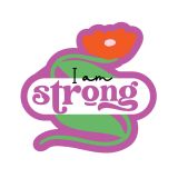 I am strong affirmation mirror cling