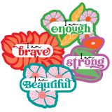 4 pack affirmation mirror clings